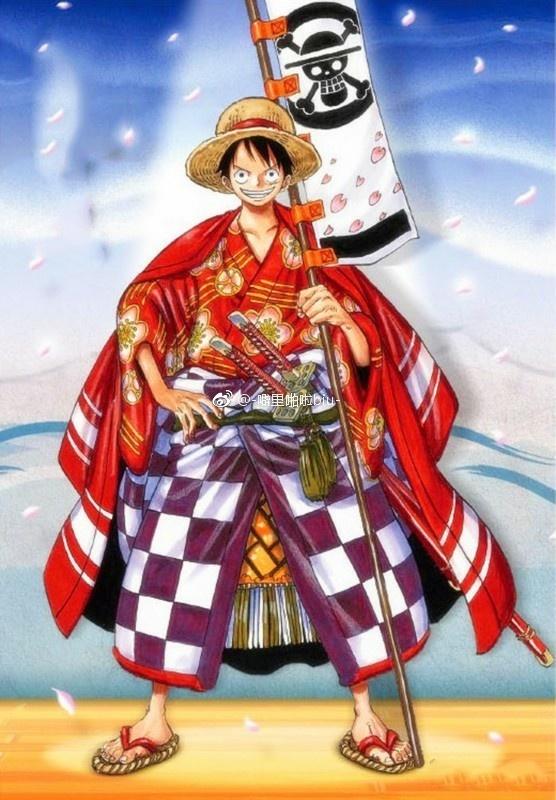 草帽一伙穿和服索隆气场全开乔巴和乌索普化身剑士