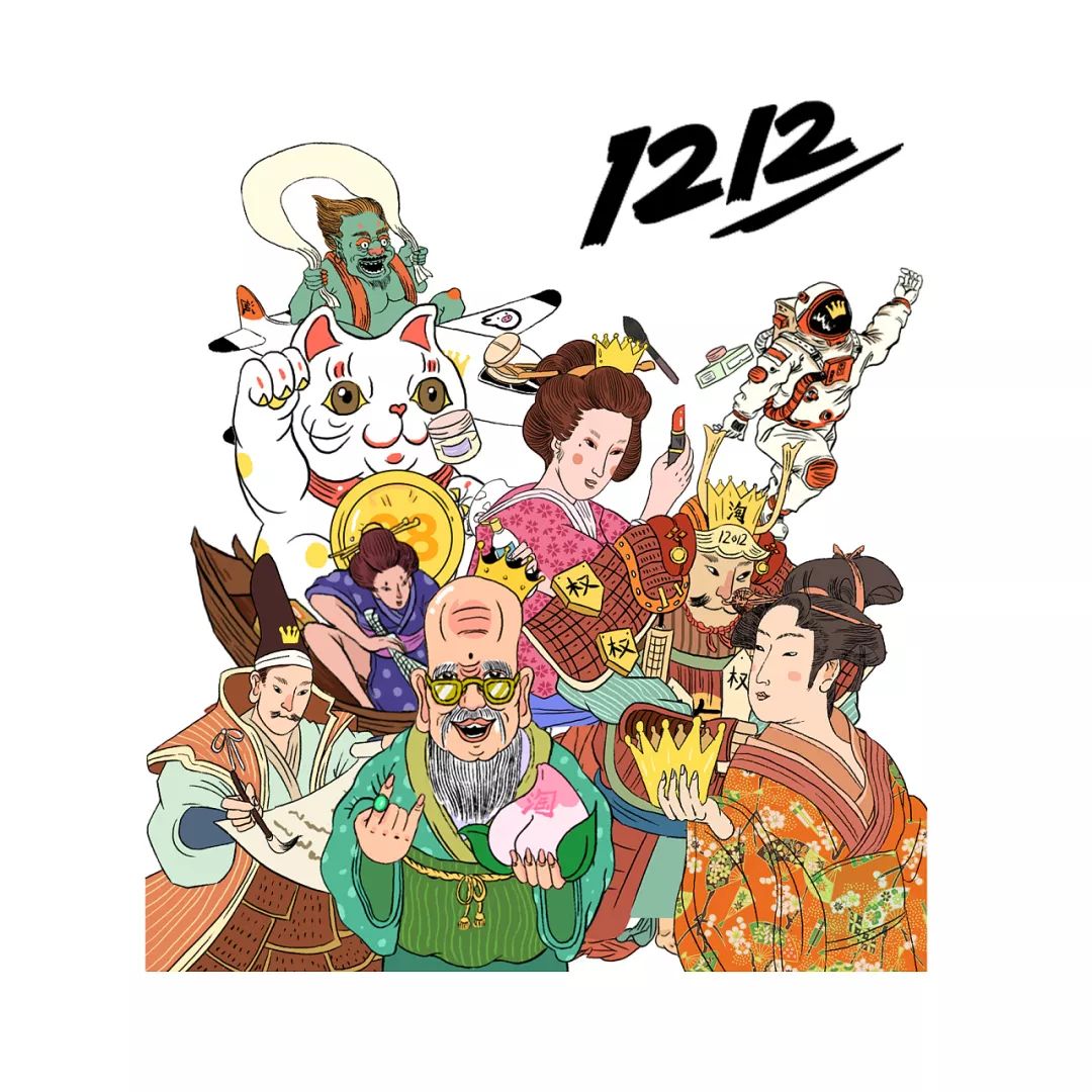 插画师朱异zhuyi爱画浮世绘的商业设计师