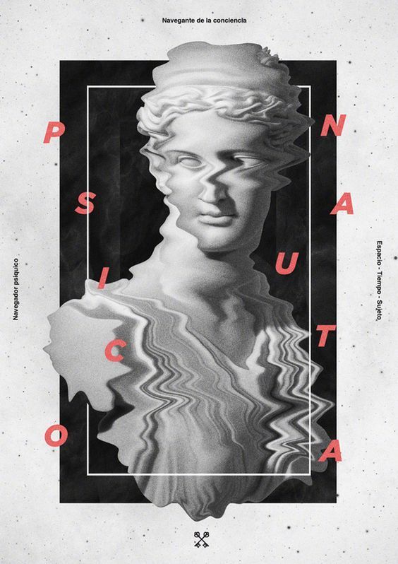 石膏像元素67676767海报设计参考艺术感十足