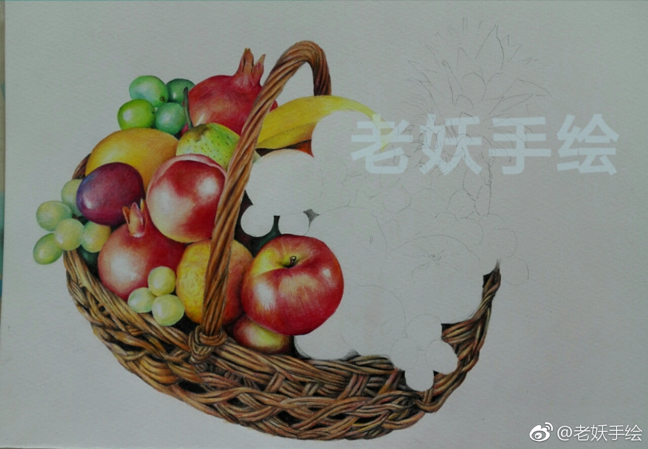 一篮子彩铅水果纸是获多福彩铅是马可3100投稿