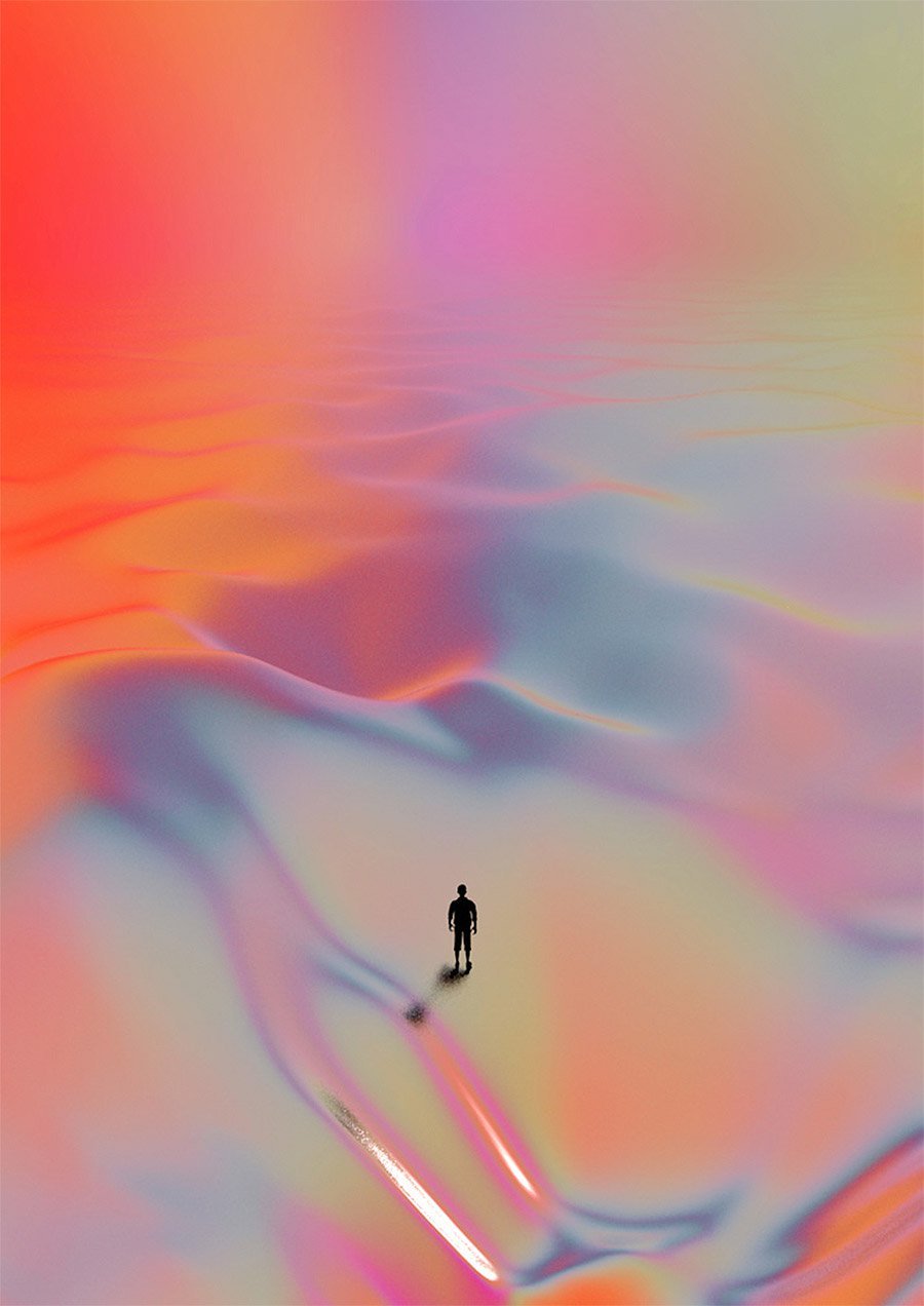 psychedelic artworks by quentin deronzier