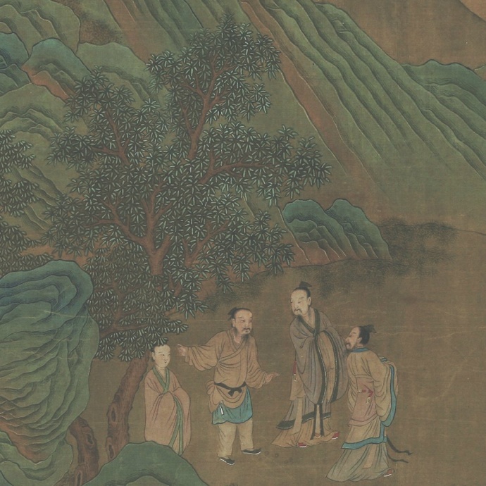 刘松年《渭水飞熊图》早稻田大学图书馆藏,高清大图|刘松年|馆藏|姜尚|贤人|双翼_新浪新闻