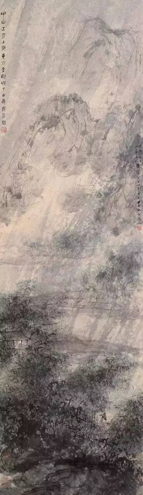傅抱石的"散锋笔法":如何让山水画动起来?