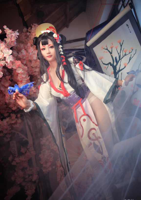 阴阳师高颜值花鸟卷cosplay这是我见过最美的奶妈了
