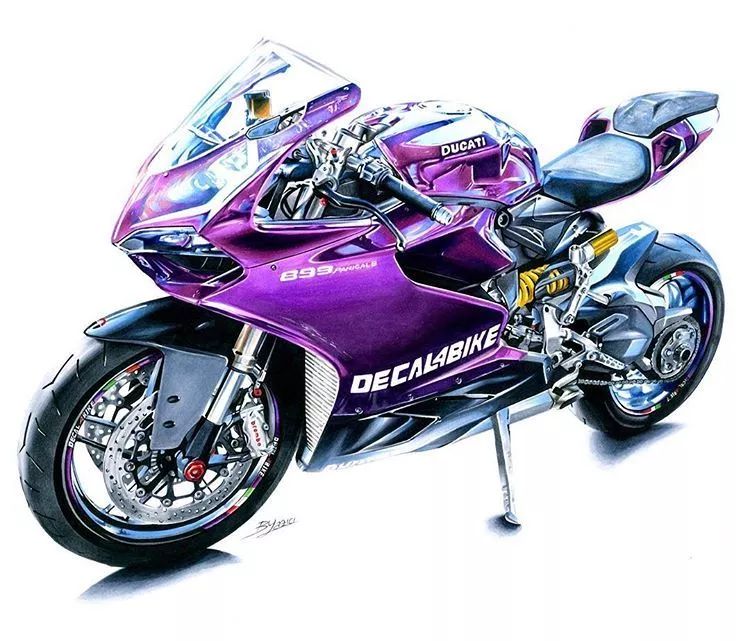 美图汇超酷各类摩托车插画