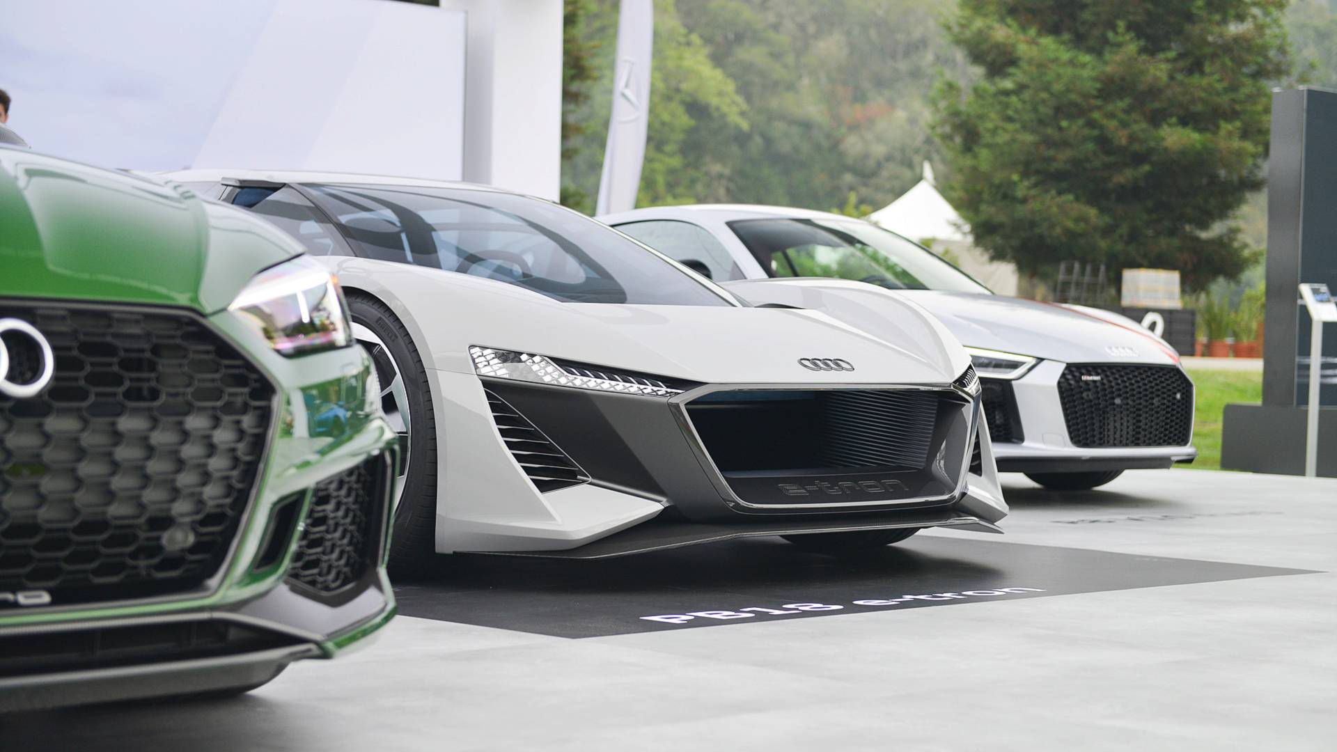 奥迪pb18电动超跑概念实车发布