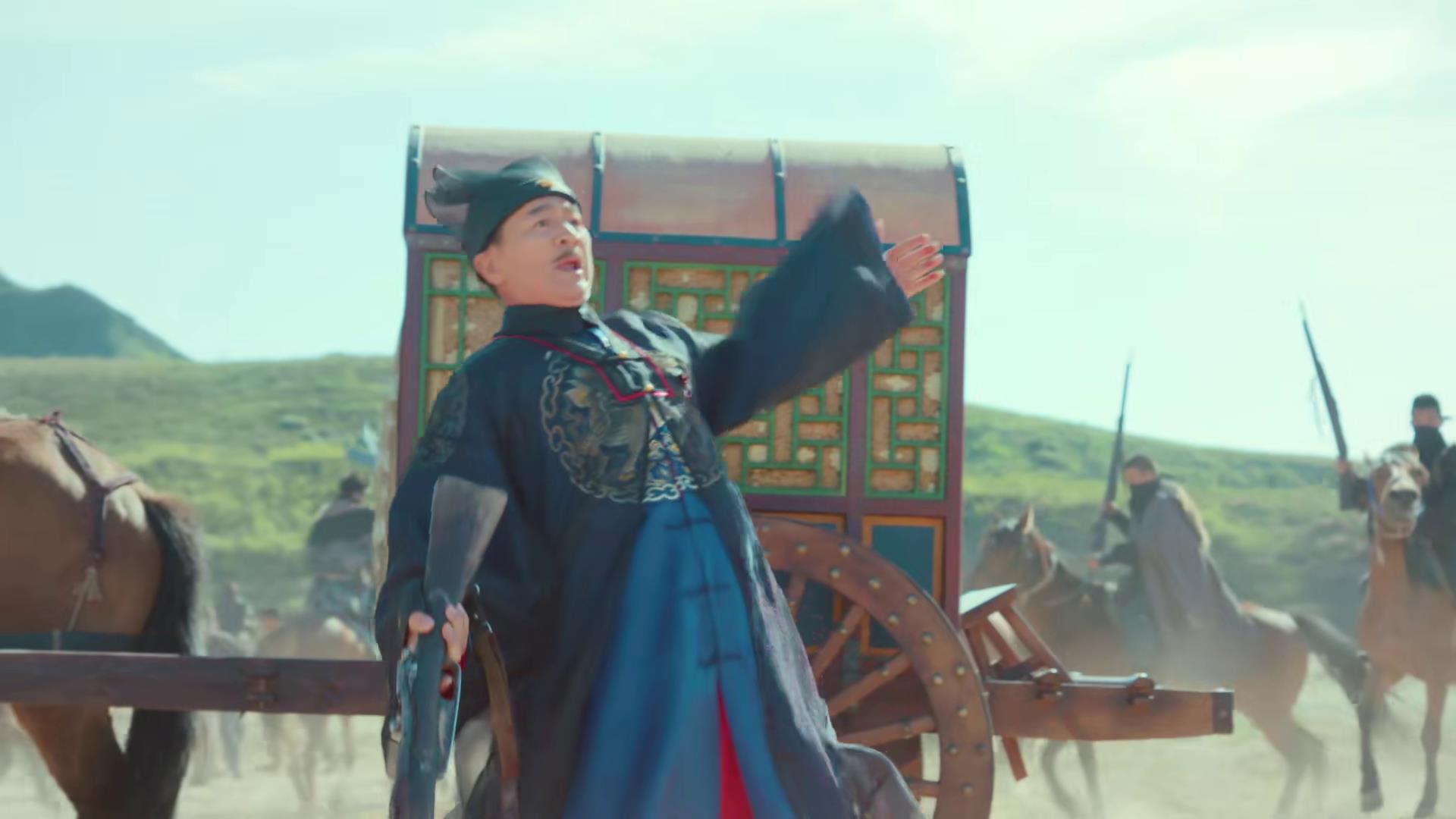 《娘道》陆振华半集领盒饭,丑娘逃命也不忘把新娘推下黄河祭河神