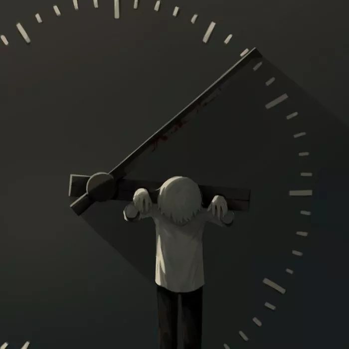 完美解读人性,日本画家笔下让人感到很"丧"的16张插图