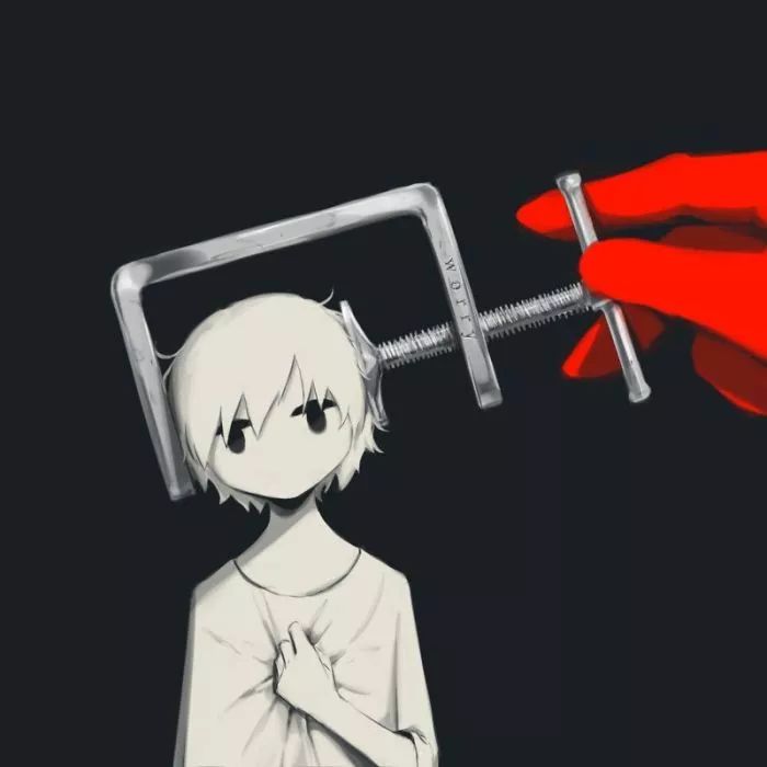 完美解读人性,日本画家笔下让人感到很"丧"的16张插图