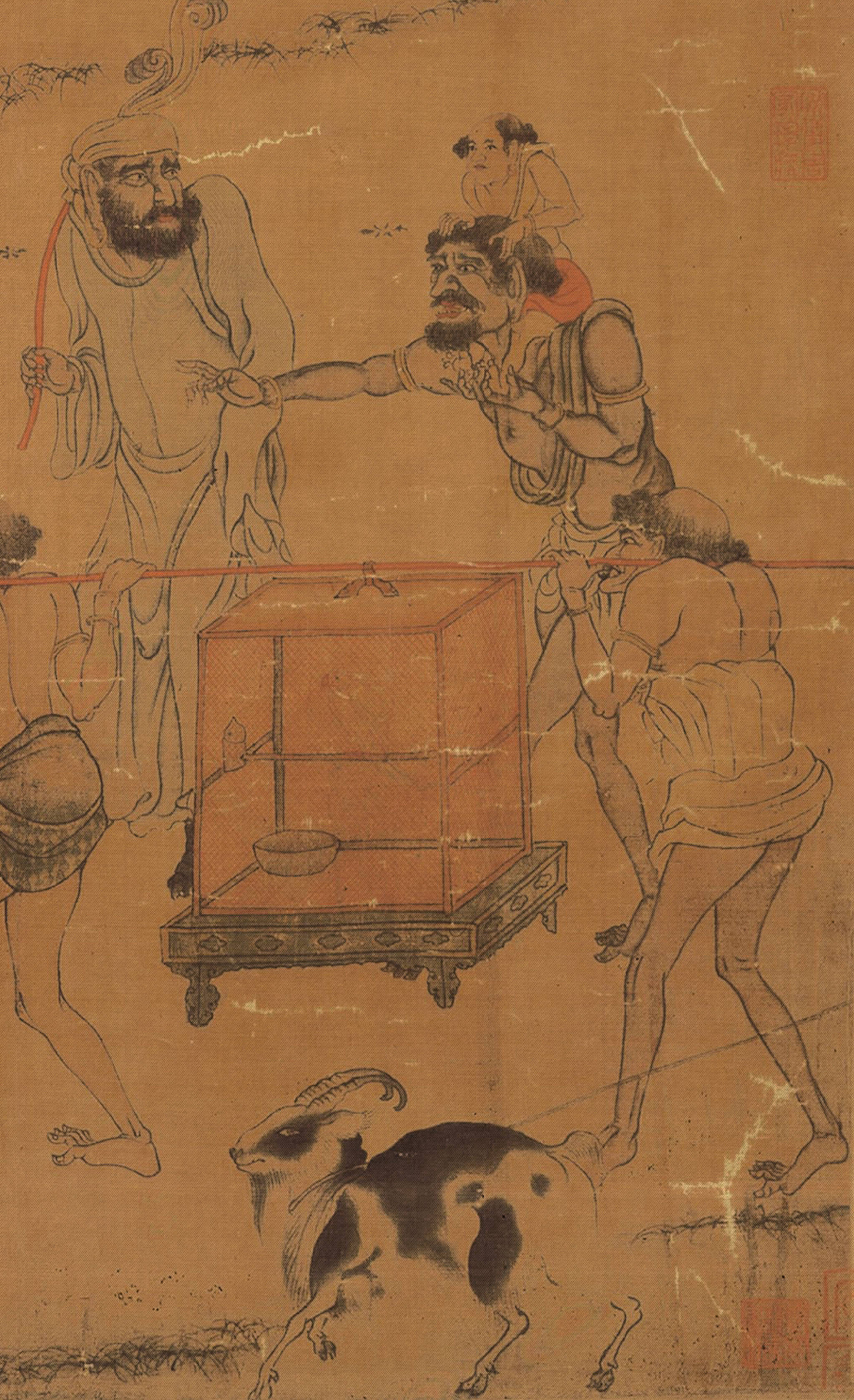 唐·阎立本《职贡图》 | 台北故宫博物院藏|阎立本|职贡图|台北故宫博物院_新浪新闻