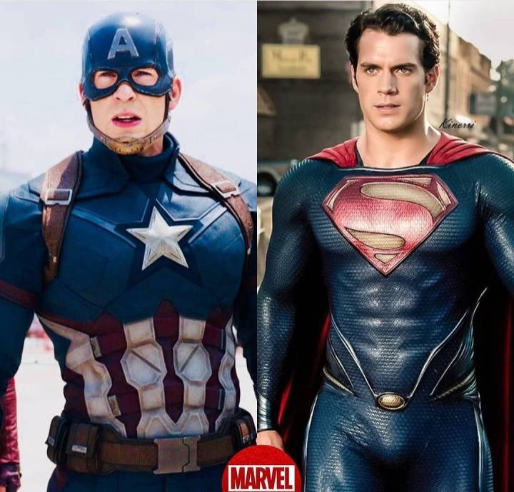 大超跟美队的对比图!