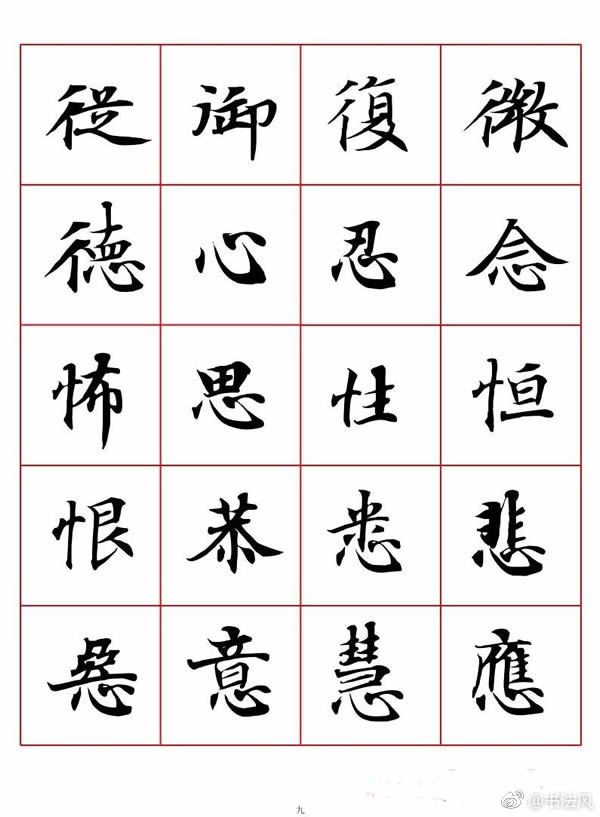 高清书法字帖欣赏《唐人写经楷书字汇》2