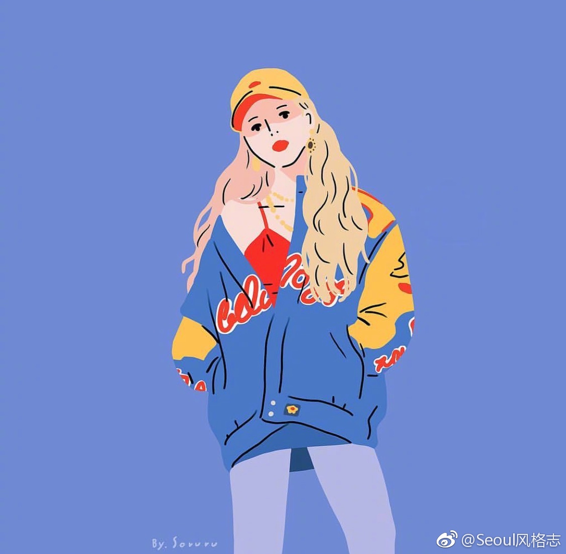 韩国画手hansolshin笔下的各种姿态的女孩你是哪一种女孩呢