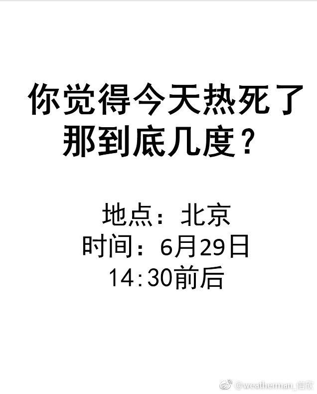 今天北京到底有多热