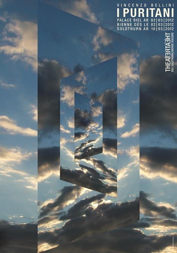 极富视觉冲击割裂海报打破传统的排版方式