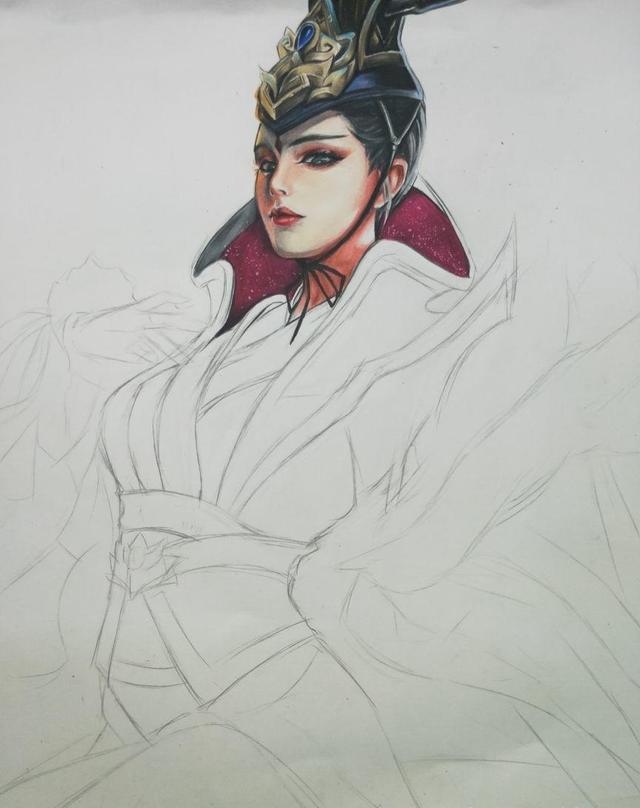 王者荣耀:武则天海洋之心,东方不败手绘