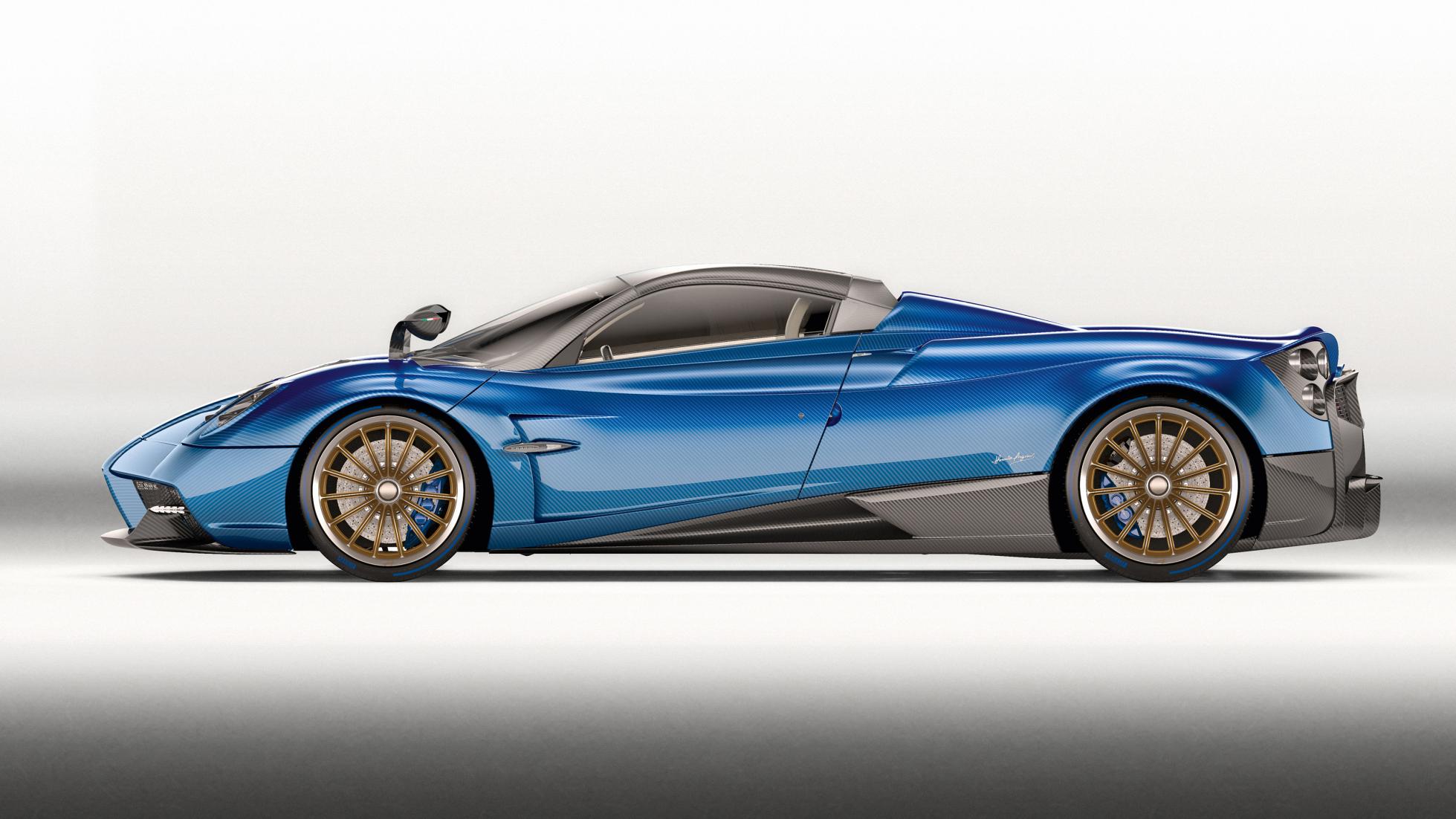 帕加尼huayra roadster,性能参数是764马力/1000牛米