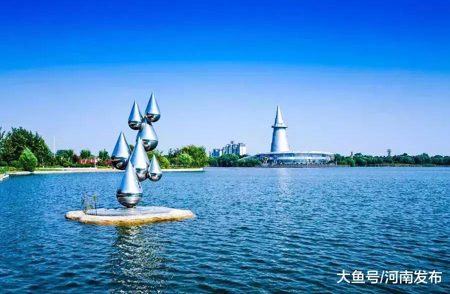 郑州开封人工造湖图片