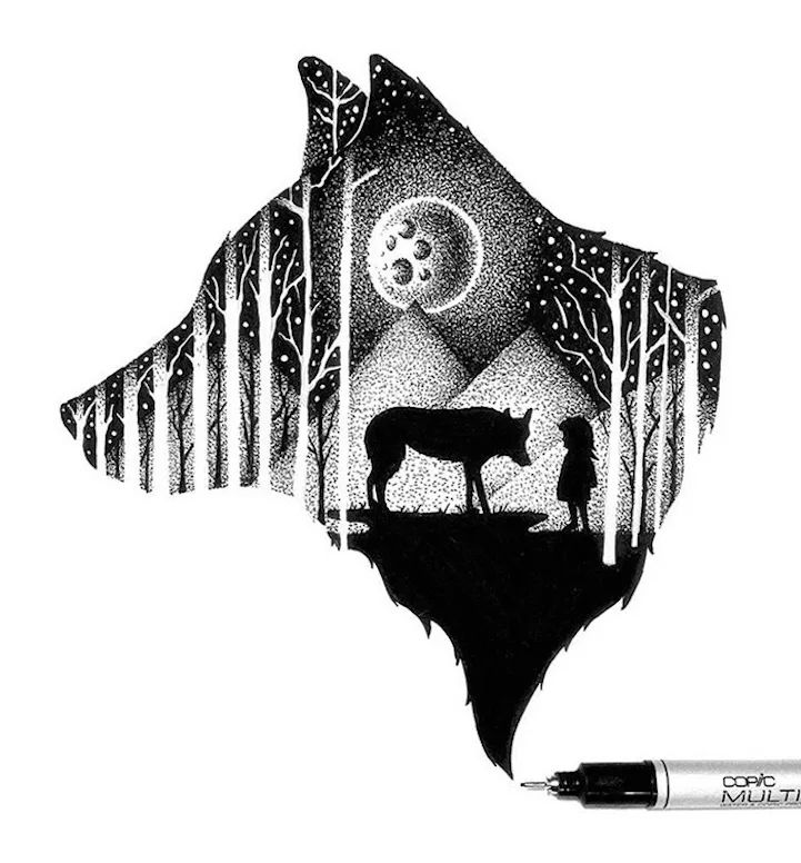 用几百万个点组成的作品这样有创意的画才叫酷