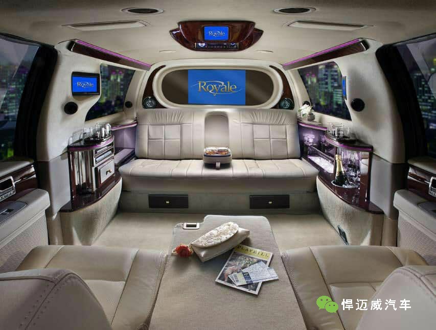 豪车改装丨多款加长版悍马h2商务车奢享内饰