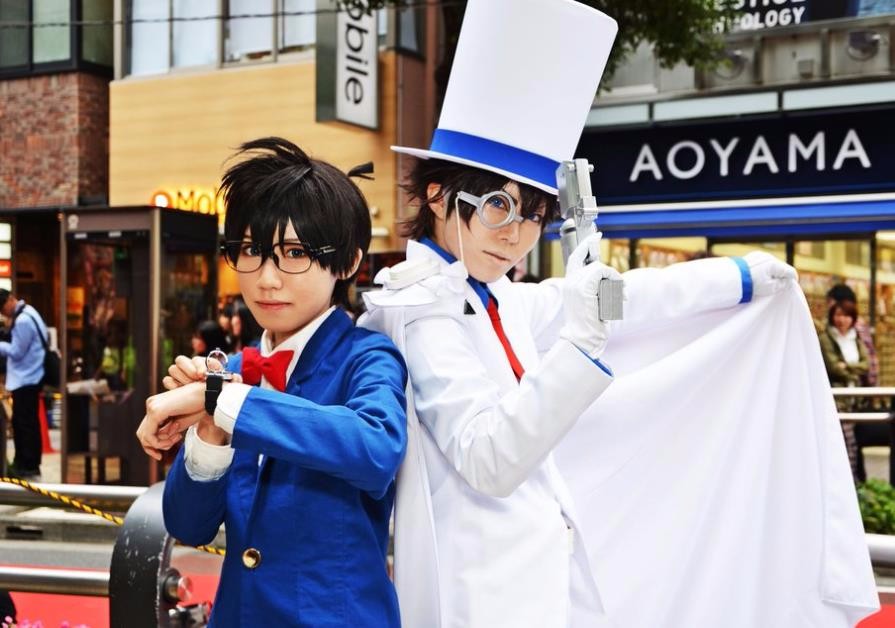 名侦探柯南cosplay,网友:想要cos小兰,就不能省发胶呀!