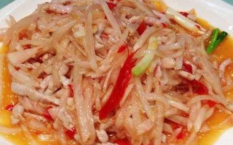 酸萝卜炒肉丝