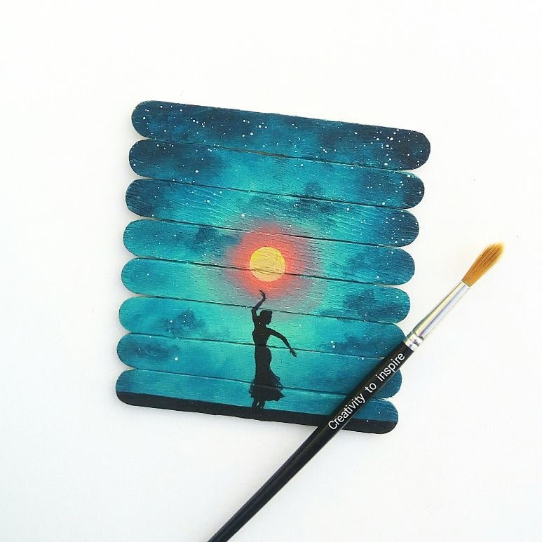 吃完老冰棍木棒千万不要丢掉你可以这样画艺术家farwa