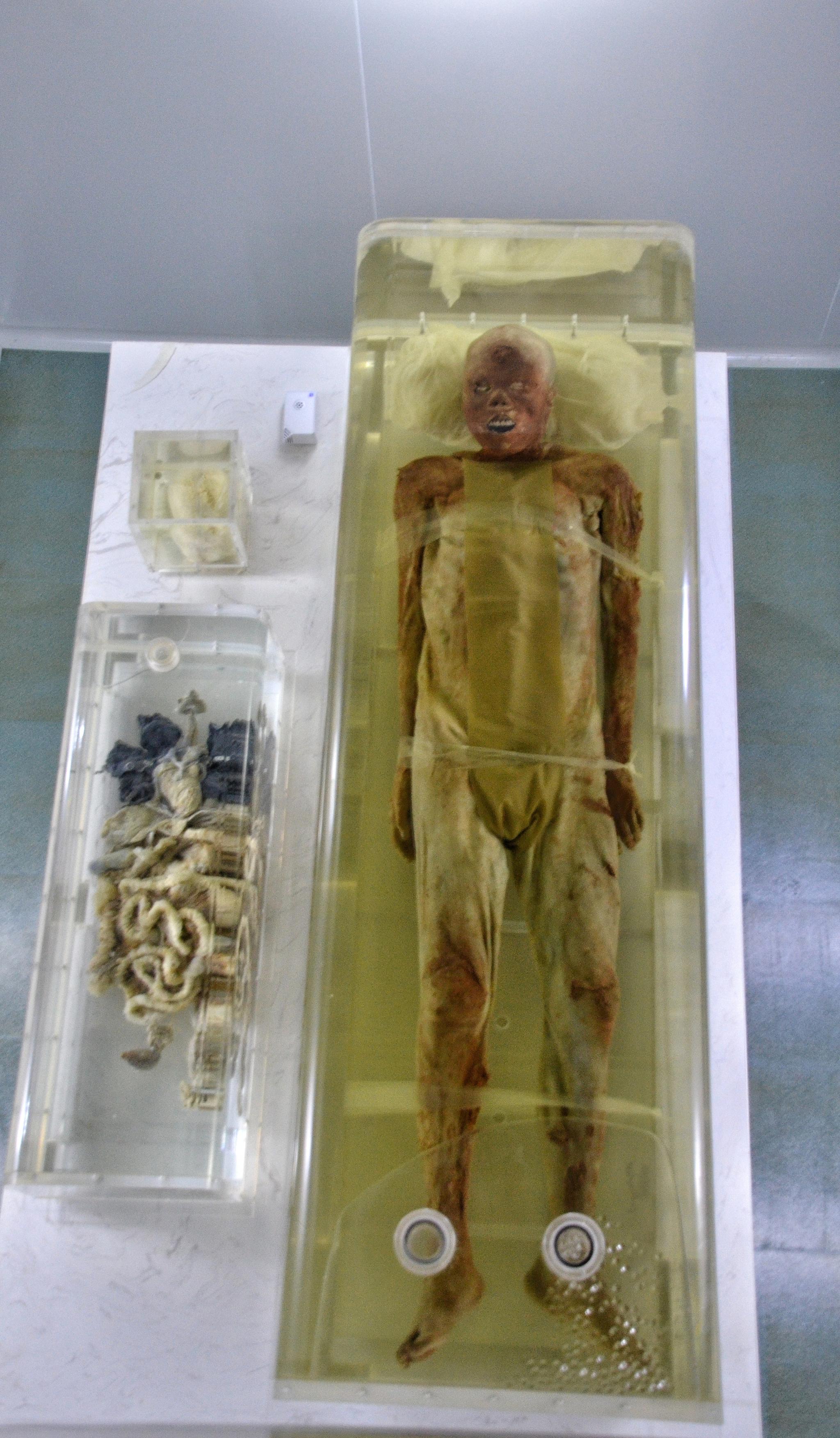 荆州博物馆藏凤凰山168号汉墓男尸