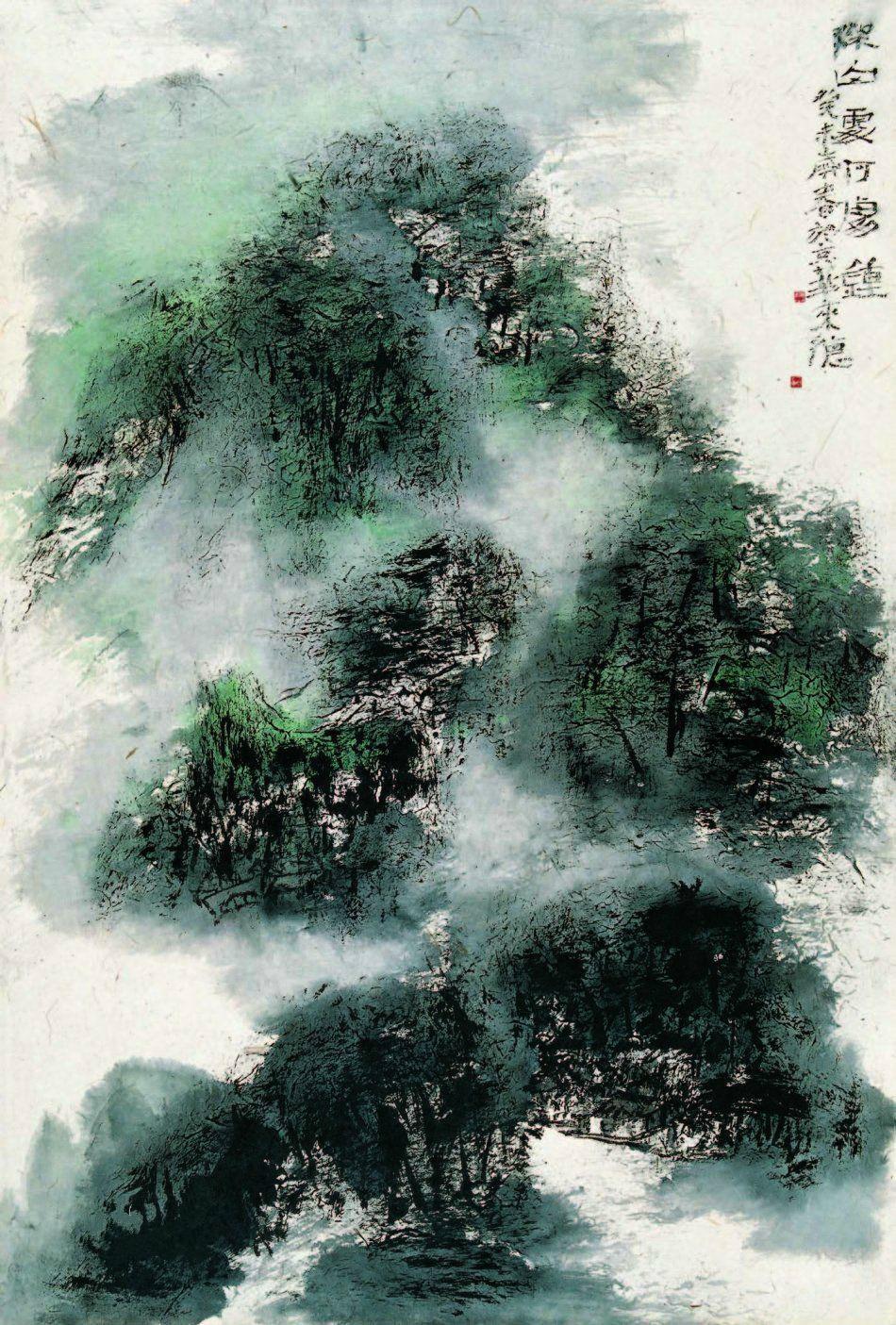 中国国家画院副院长曾来德,水墨画很出彩!绝对被丑书耽误的画家