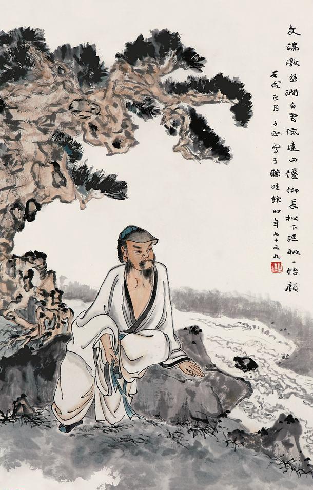 沈子丞二十二幅人物作品画欣赏