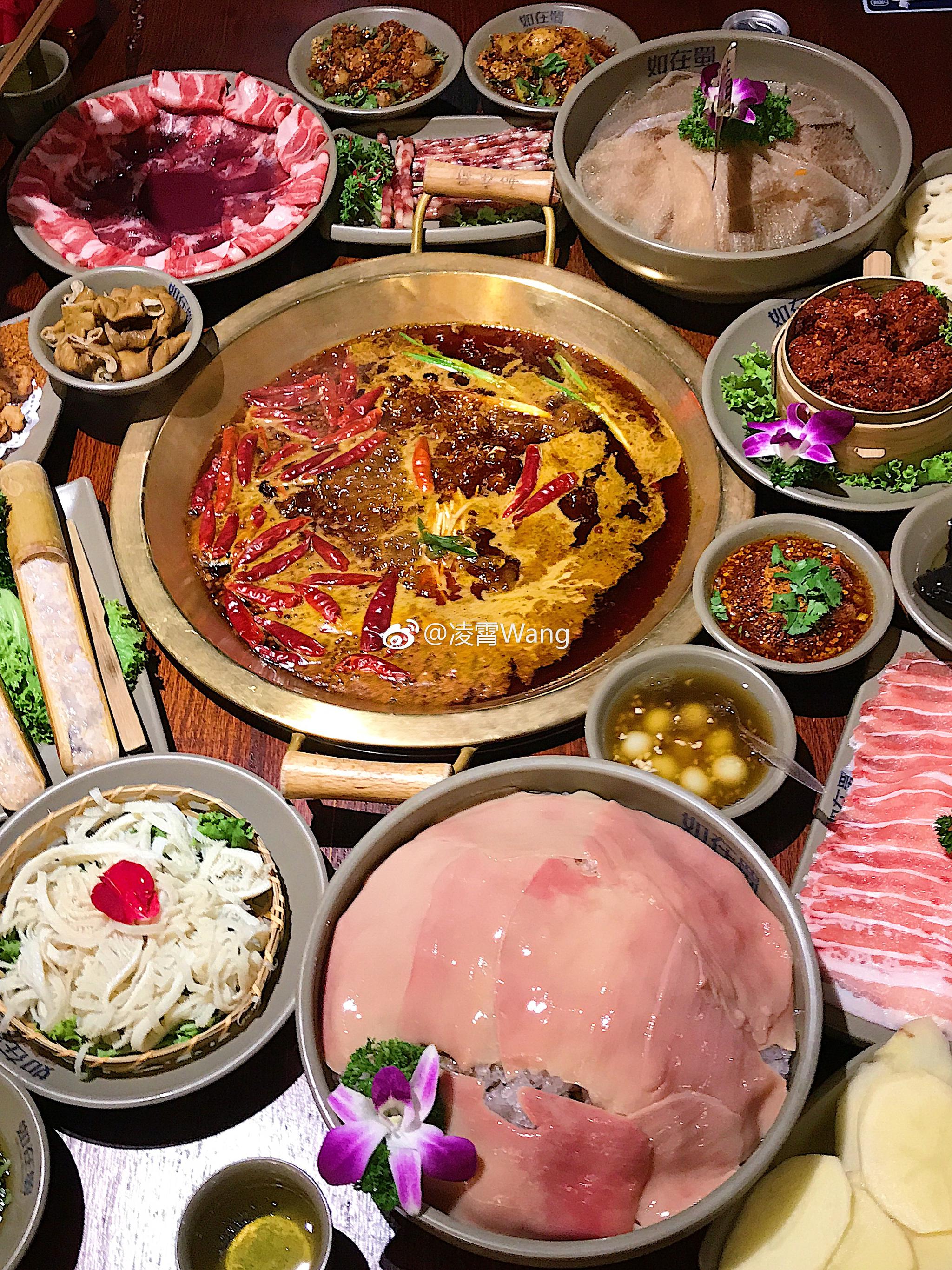 如在蜀老火锅 真的要pick一下这家毛肚!太脆了!