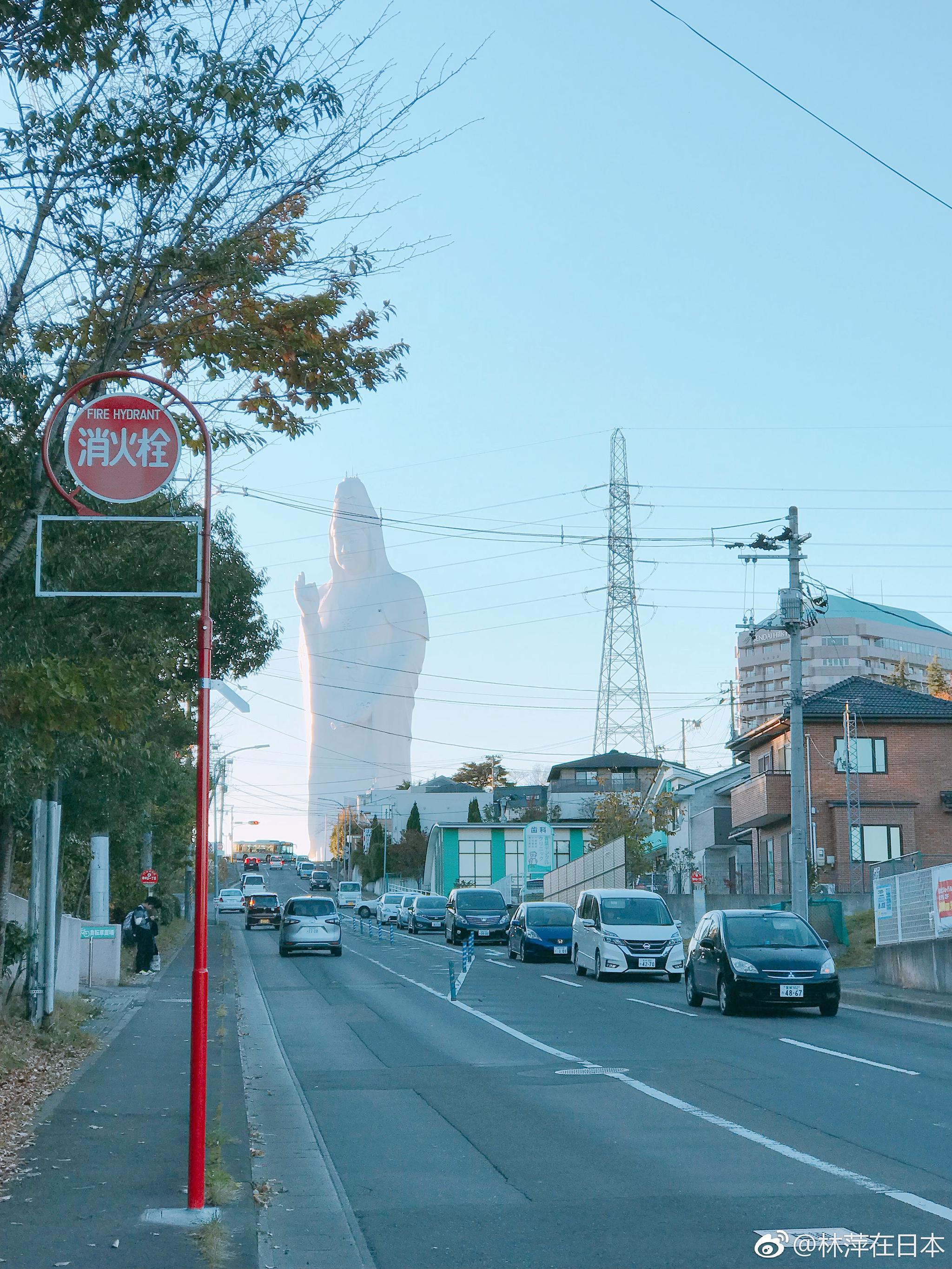 弦都一直受她的保护,因为仙台市内都能看到这座100多米高的白衣大观音