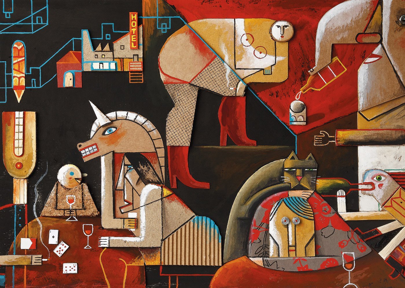 绘画与拼贴 / paintings & collages by víctor escandell