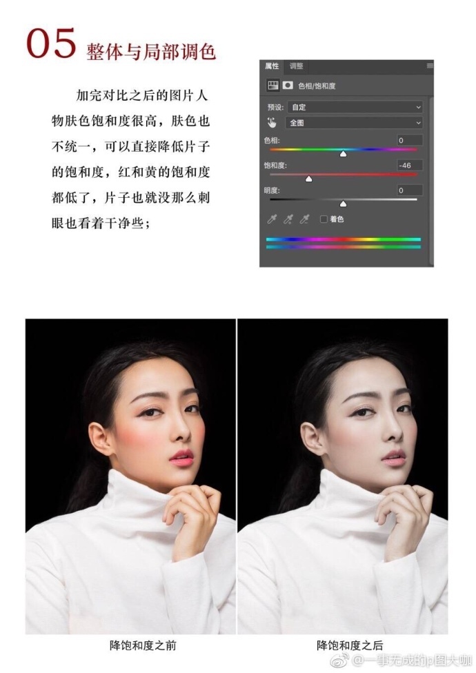 ps摄影人像后期修图教程！如何让灰暗的皮肤变得干净通透！