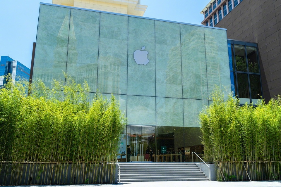在开业之前我们逛了逛澳门applestore金沙广场店