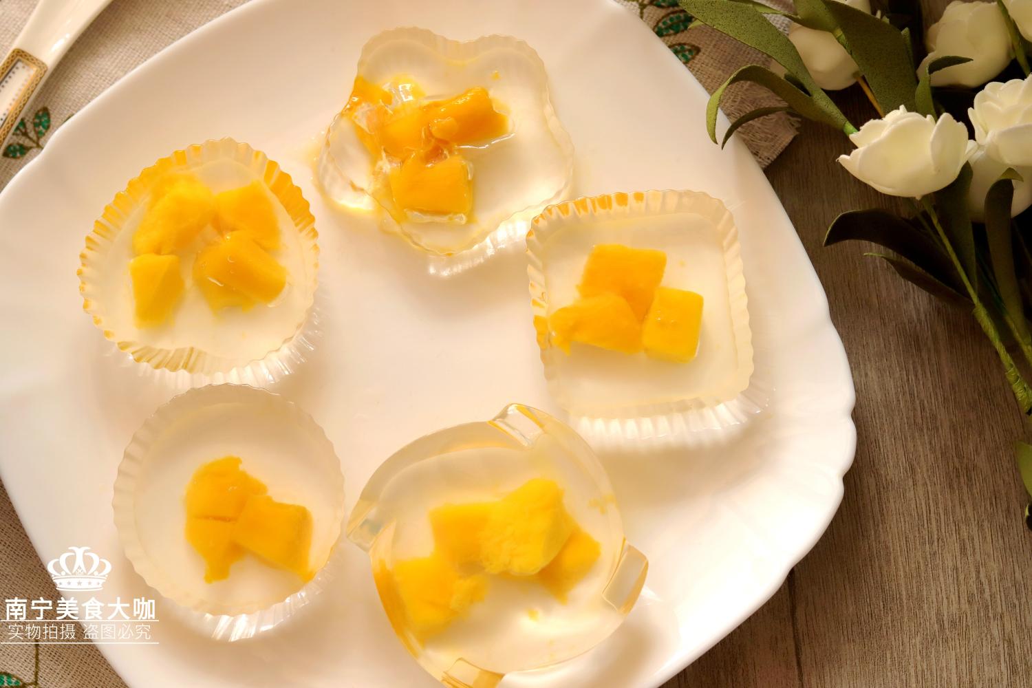 教你在家自制芒果果冻一次就成功学会了就再也不用去外面买了