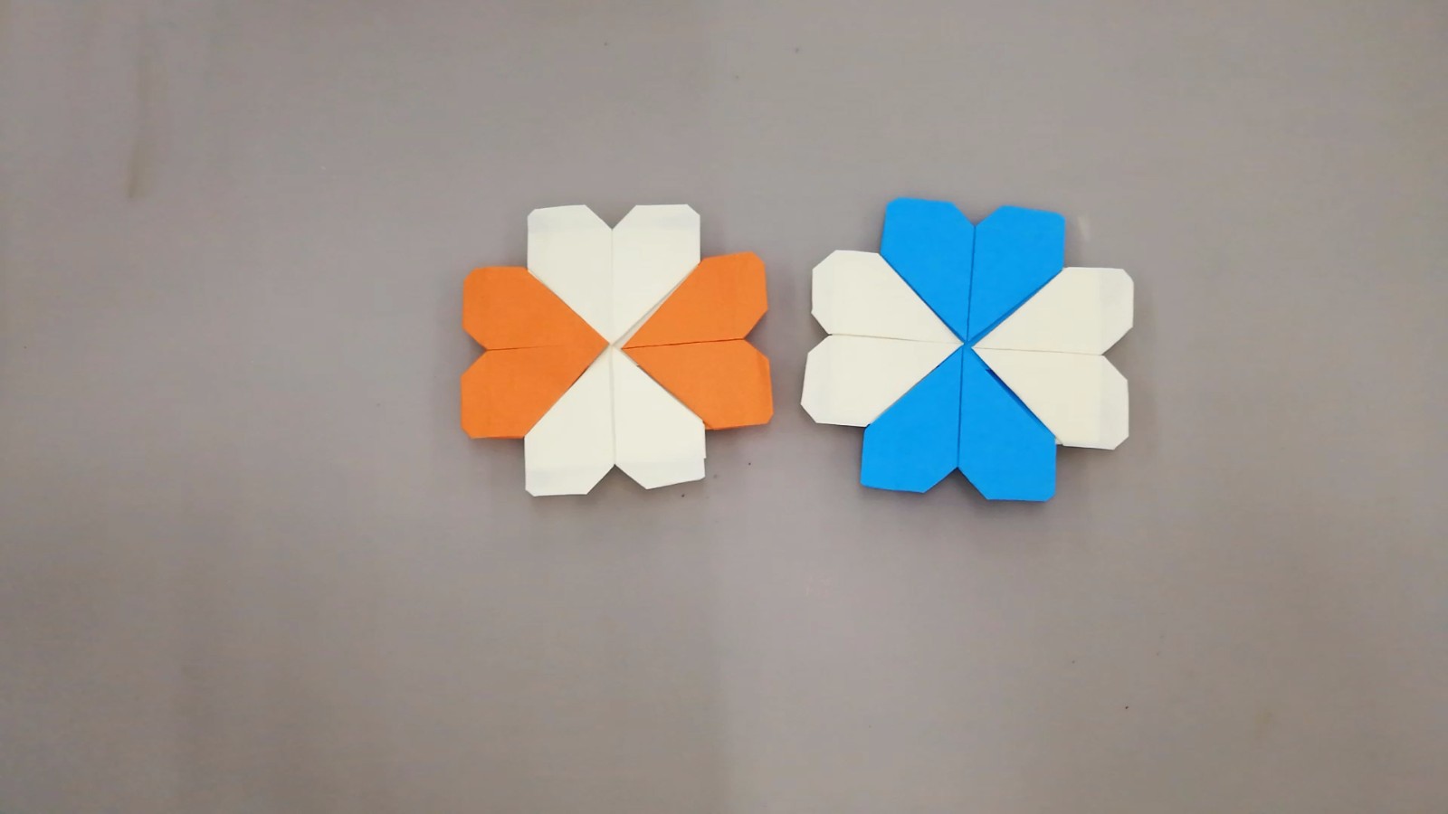 漂亮的四叶草杯垫折纸,做法真的好简单,关键漂亮女生都喜欢