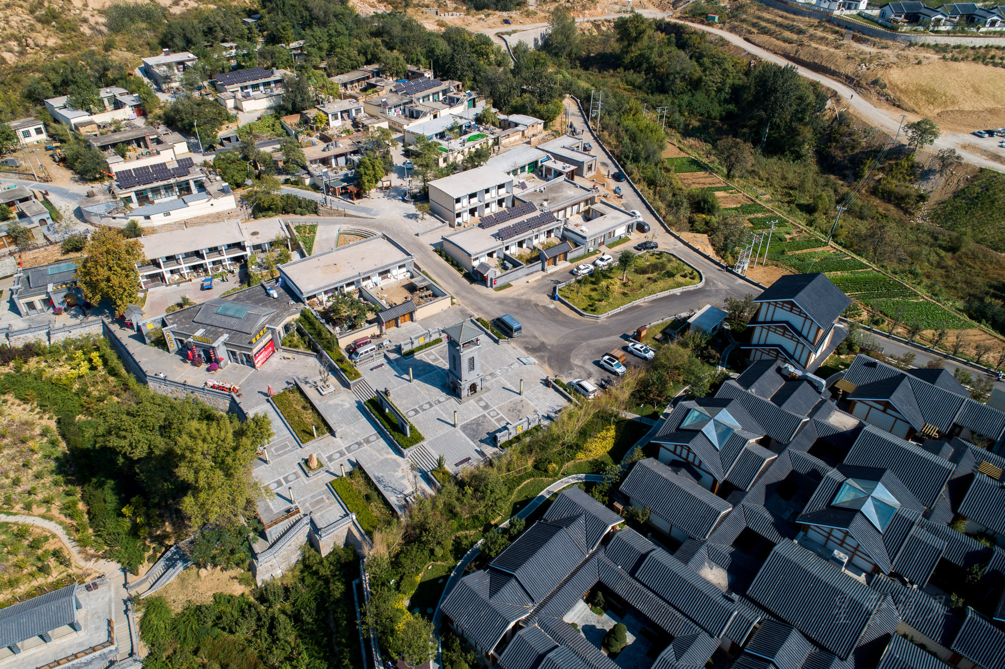 中央统战部旧址平山县李家庄华丽变身美丽乡村