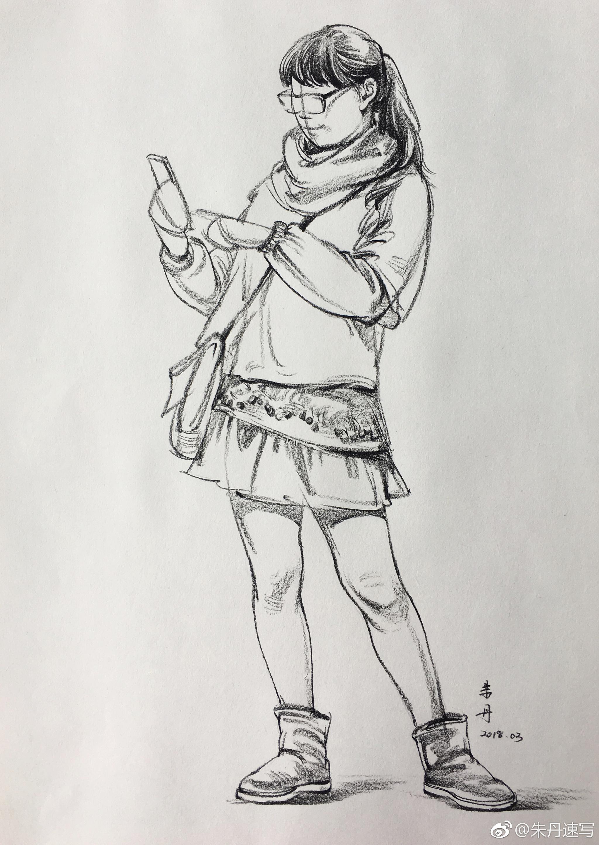 大动态作者(|速写|动态|朱丹_新浪新闻