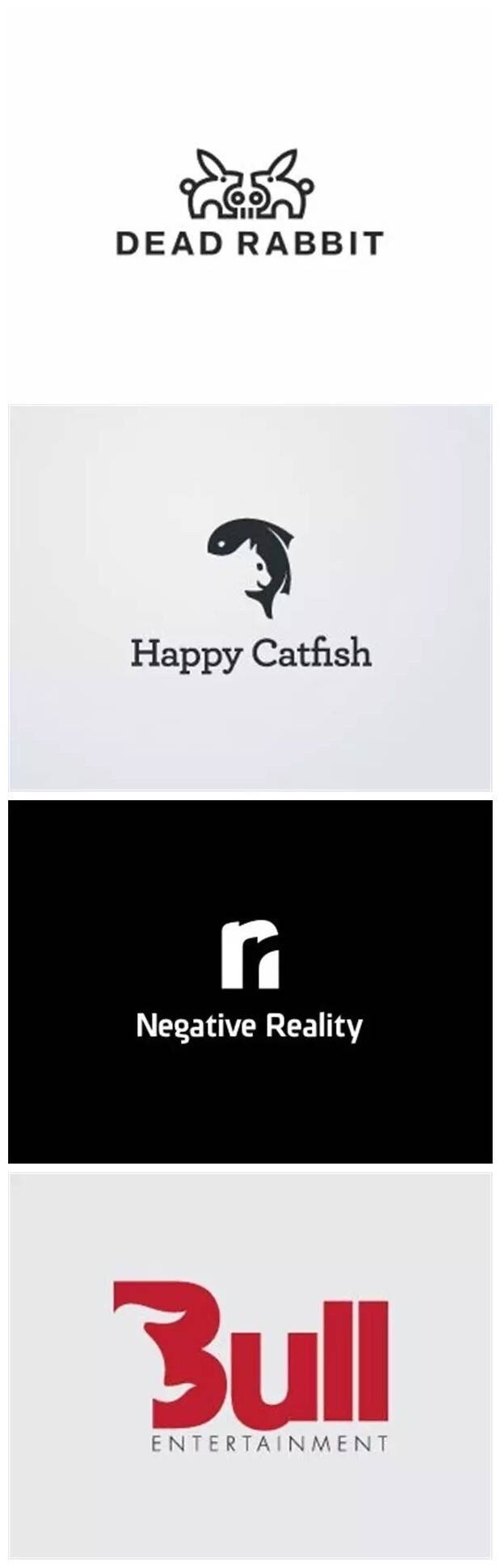 一组负空间logo设计分享