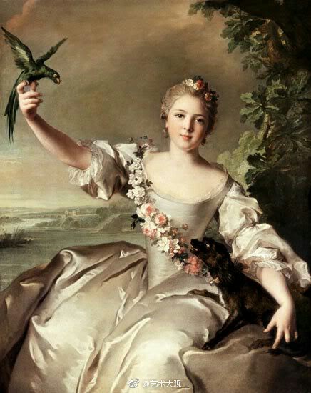 法国洛可可风格派油画宫廷贵妇肖像画欣赏2