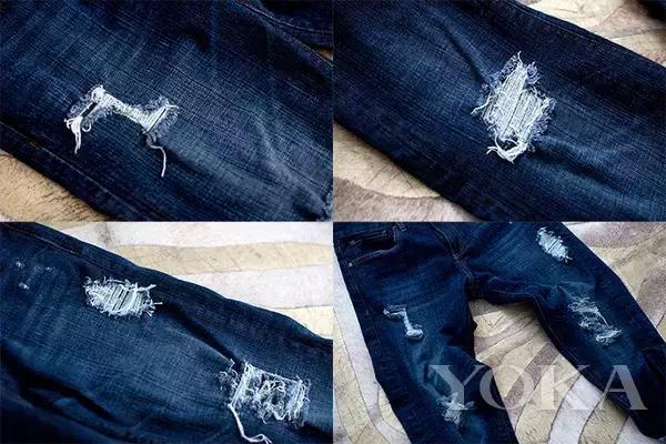 想拥有一条最潮破洞牛仔裤?不用买!自己diy就搞定了,有教程哦