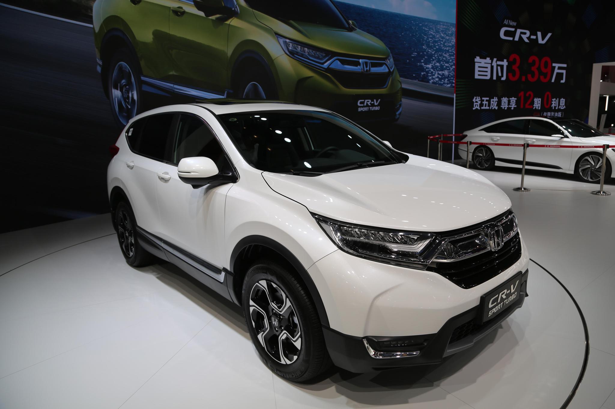 实拍东风本田cr-v 锐t动版,20万级别心动力城市suv!