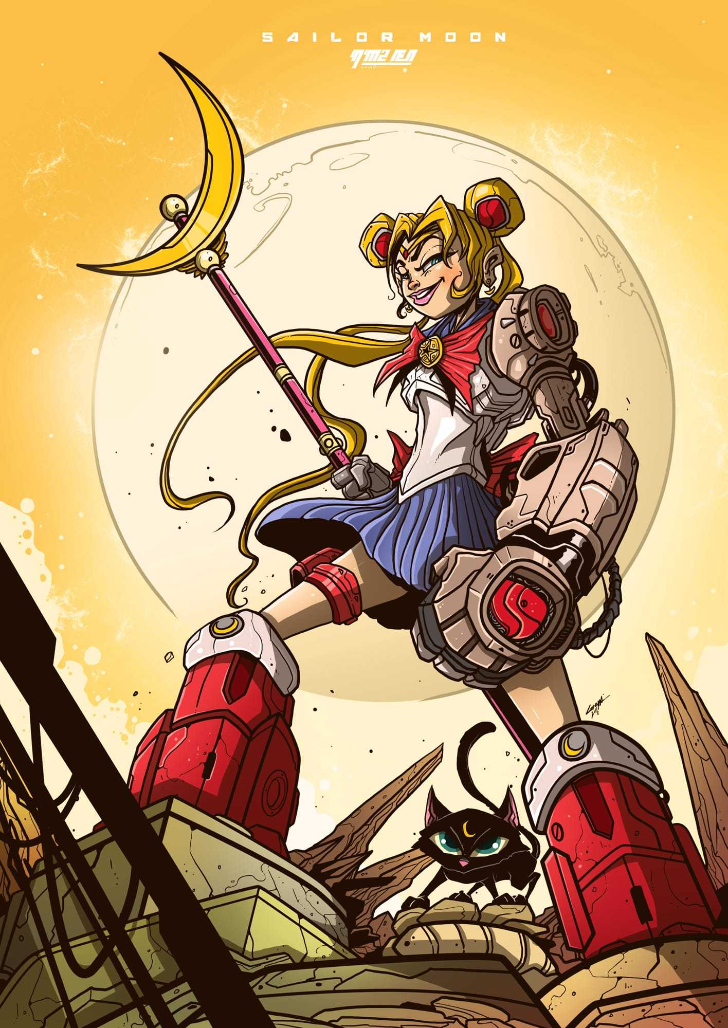 被机械化的动漫形象极度富有张力