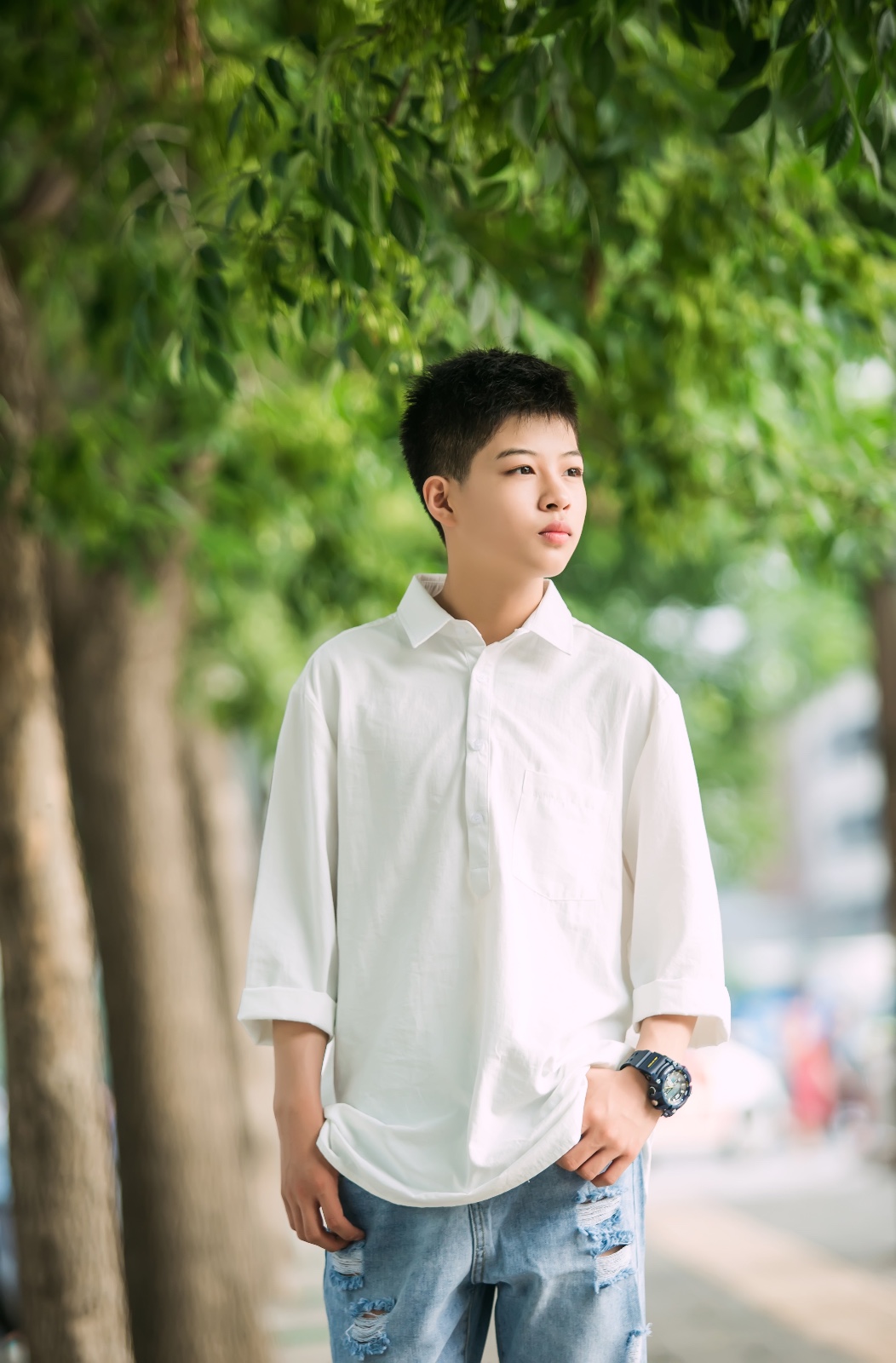 功夫童星谷文泽长大,帅哥小鲜肉霸气回归!被屏保收藏