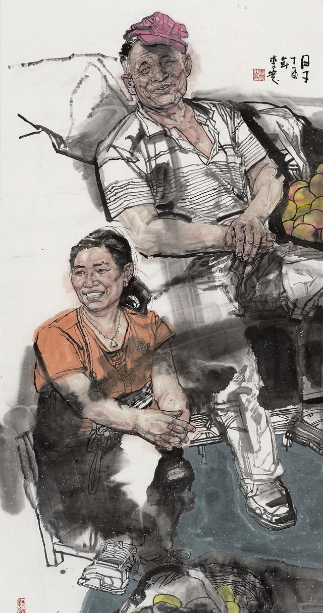 中国传媒大学教授,中美协会员李宽现实主义人物画自然而本真