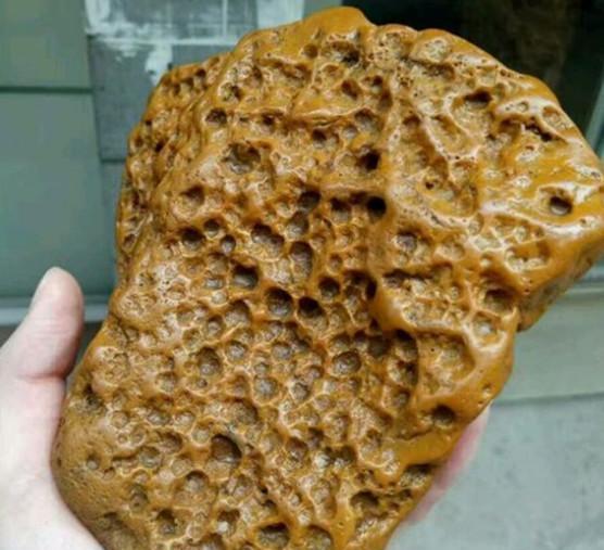 男子捡回一块金黄色石头专家看后羡慕不已
