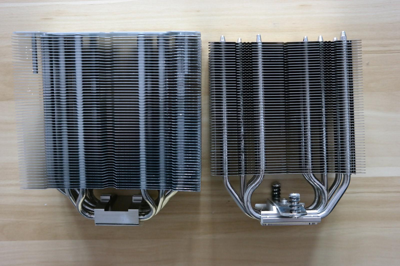 鳍片更大更多自然对散热性能有帮助.