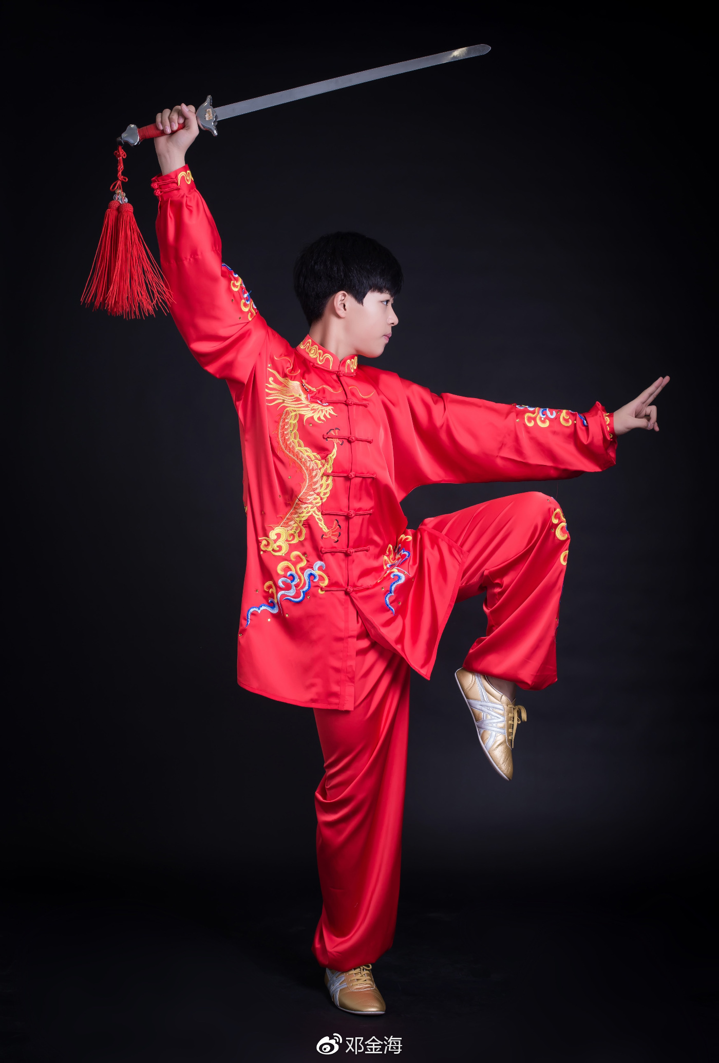 功夫童星谷文泽,武术服写真集