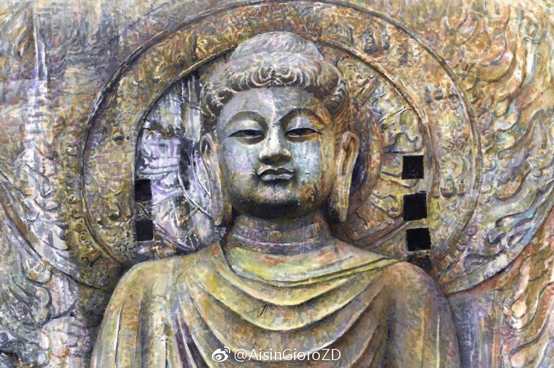水彩笔新作卢舍那大佛67作者